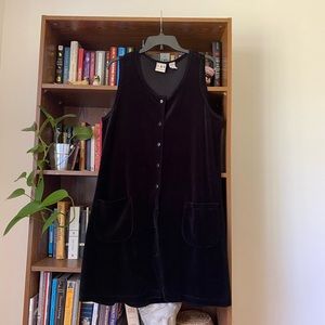 Soft 90s Black Jumper Dress